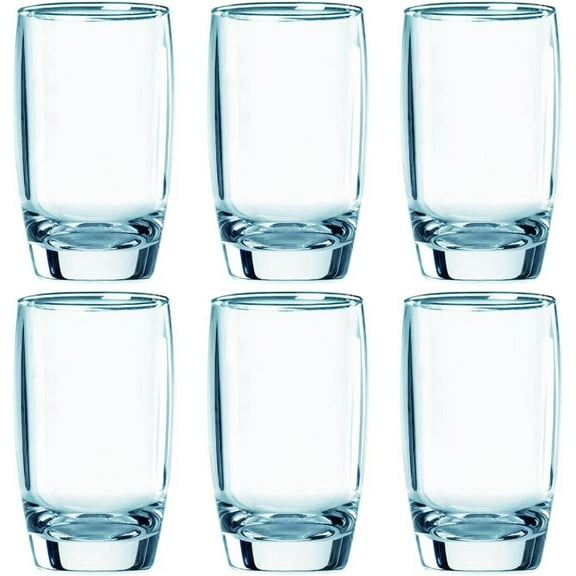 9.5 Oz Set of 6 Tritan Plastic Drinking Glasses Dishwasher Safe BPA Free Unbreakable Juice Glasses for Kids Shatterproof Wine Water Glasses Acrylic Tumblers (9.5 Oz Light Blue)
