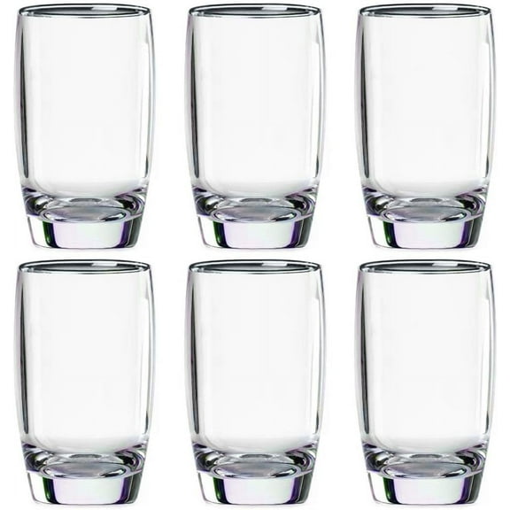 9.5 Oz Set of 6 Tritan Plastic Drinking Glasses Dishwasher Safe BPA Free Unbreakable Juice Glasses for Kids Shatterproof Wine Water Glasses Acrylic Tumblers (9.5 Oz Clear)