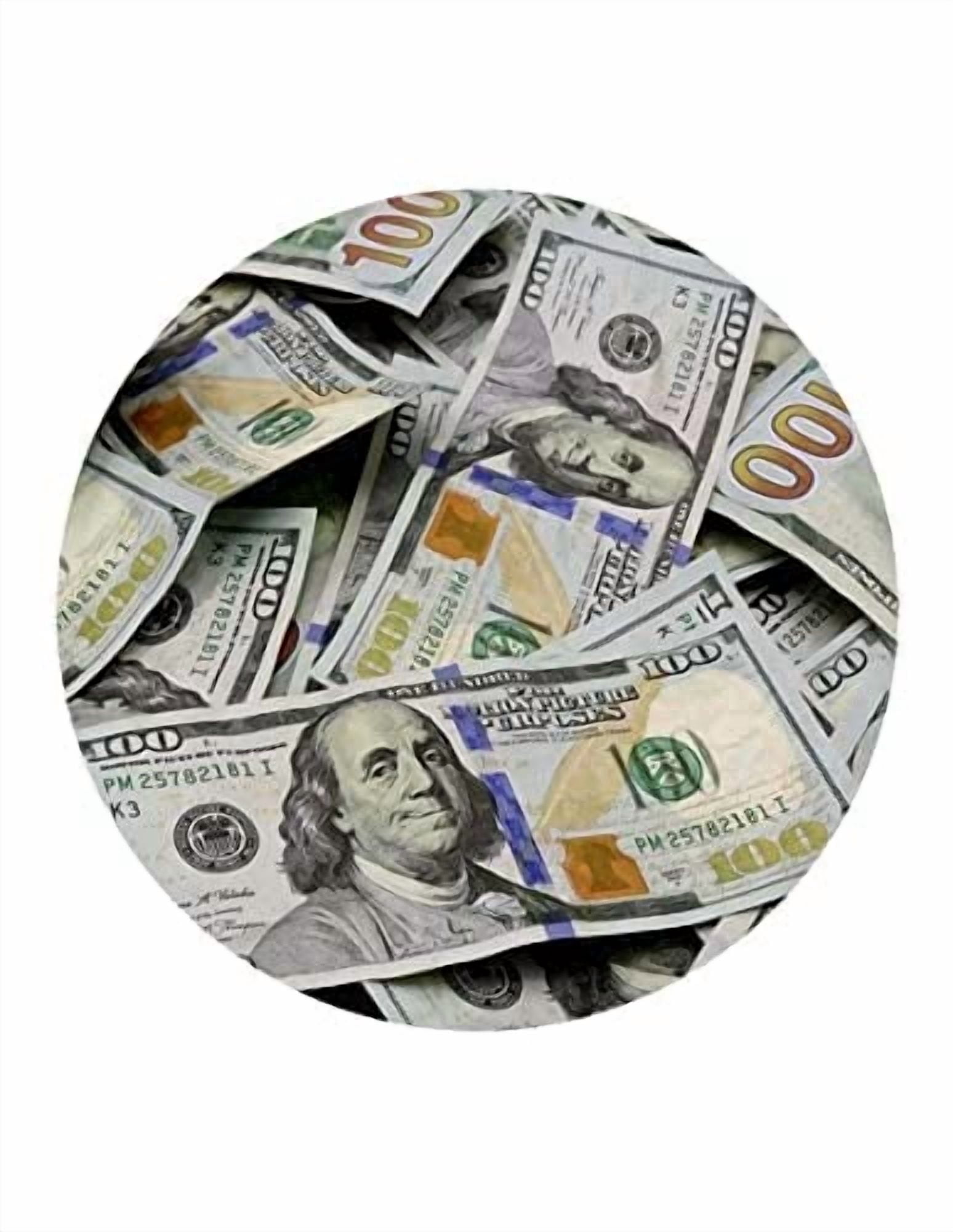 100 Dollar Bill Birthday Edible Icing Image Cake Topper, by Tnct ...