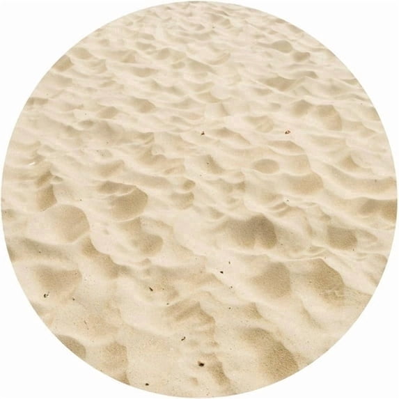 Real Sand from Beach Edible Icing Image Cake Topper, by Tnct.