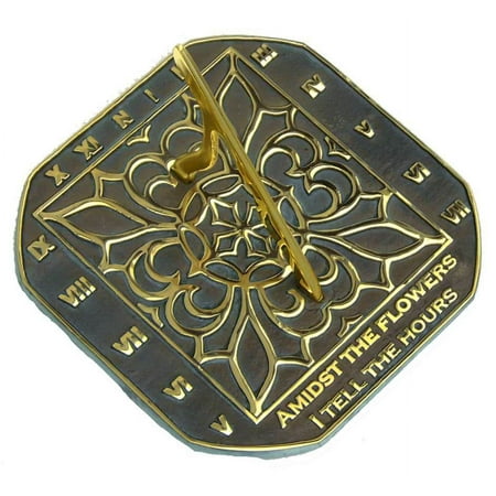 9.5 in. Romanesque Sundial with Motto