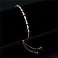 thumbnail image 1 of 9.5 in. Rose Gold Brass Bracelet with AAA Grade CZ, Clear, 1 of 1