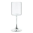 thumbnail image 1 of 9.5 in. Wine Glass with Metallic Stem, Clear & Silver, 1 of 1