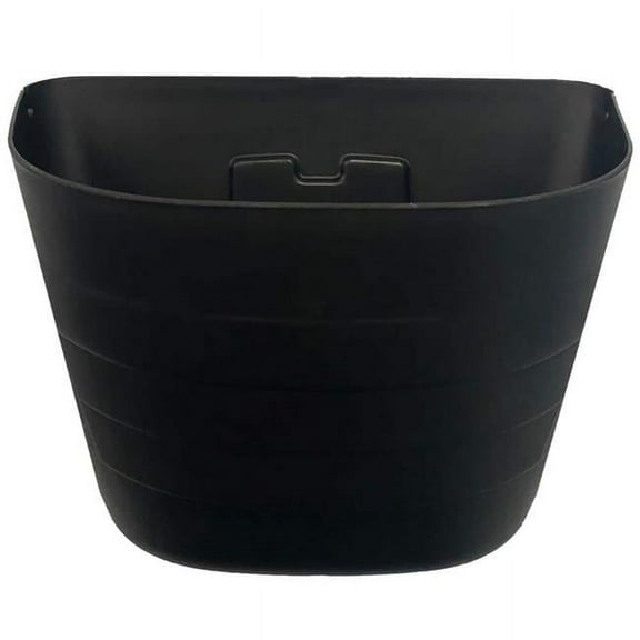 9.5 in. x 7 in. x 12 in. Self-Watering Wall Planter, Black - Set of 3