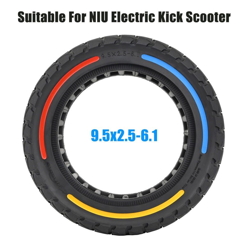 9.5" Solid Tyre For NIU KQi 3 9.5x2.5-6.1 Solid Rubber Tyre For NIU KQi3 Sport/Pro/Max Electric Scooter Front Or Rear Honeycomb Replacement Tire ( Black 1PC