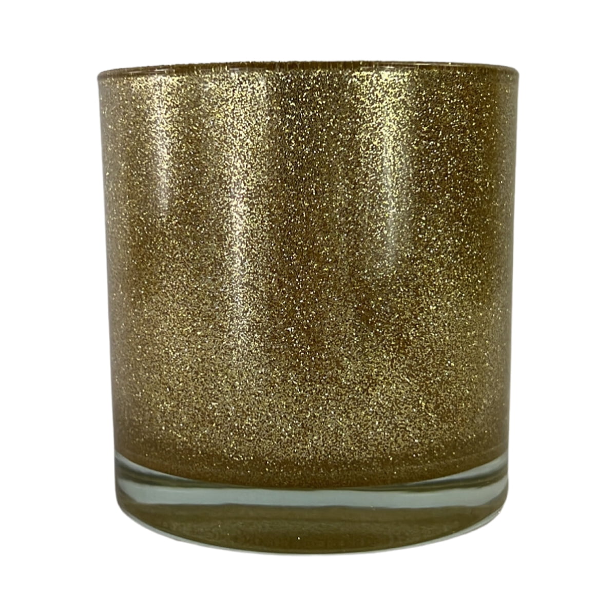9.5 oz. Monticiano Glitter Gold Empty Candle Jar candle vessels for DIY candle-making projects (Box of 48) FREE SHIPPING