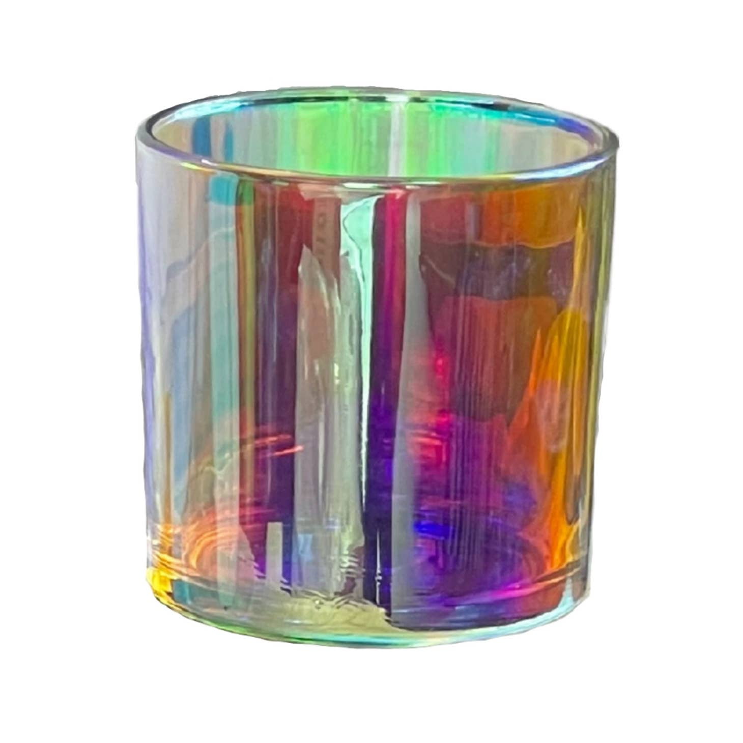 9.5 oz. Monticiano Iridescent Chromaflair Empty Candle Jar candle vessels for DIY candle-making projects (Box of 48)
