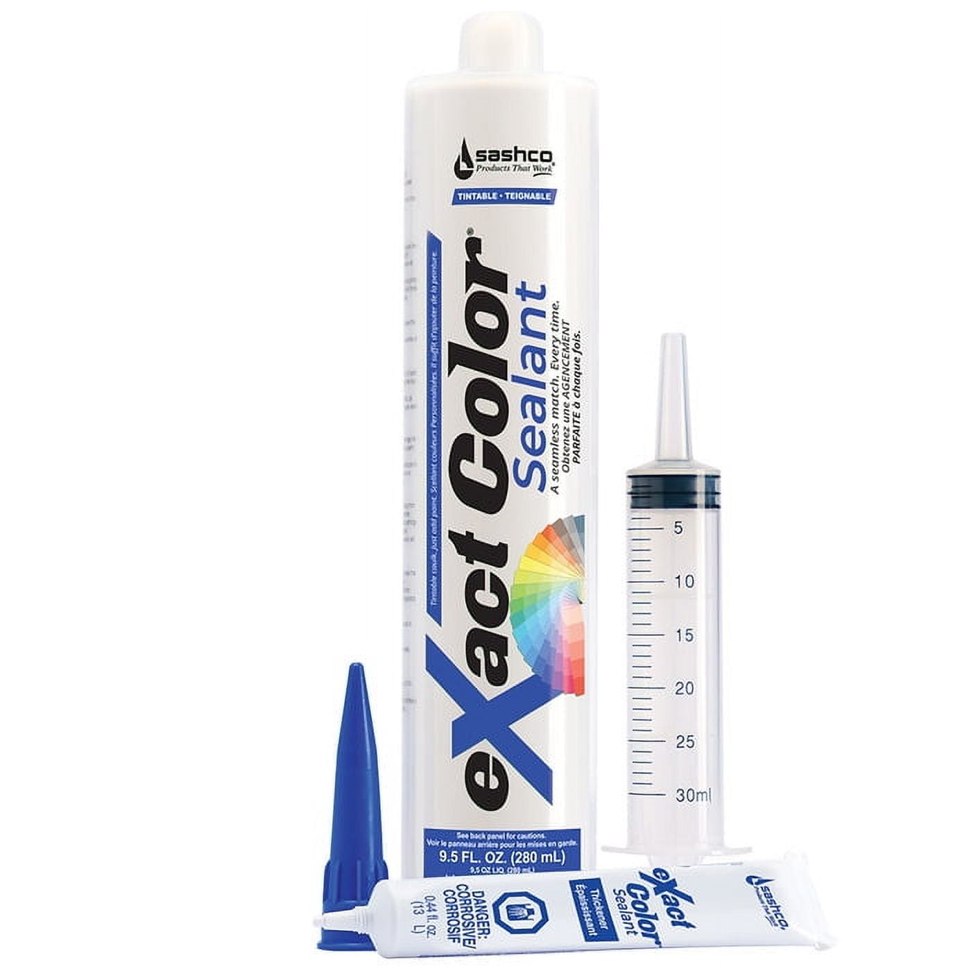 Sashco Exact Color Custom Tintable Caulk Kit, 9.5 oz