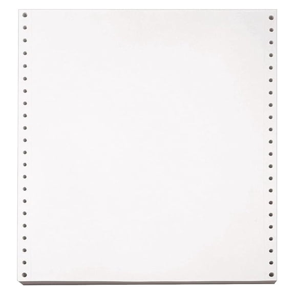 9.5" x 11" Continuous Paper, 18 lbs., 92 Brightness, 2500/Carton