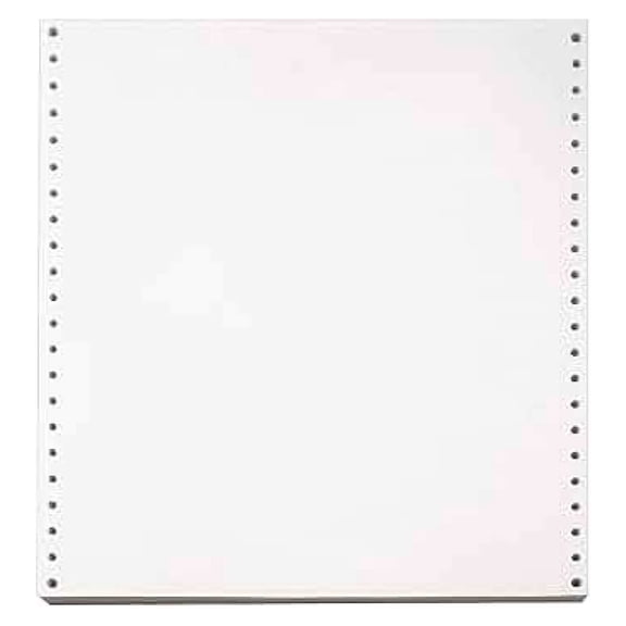 9.5" x 11" Continuous Paper, 18 lbs., 92 Brightness, 2500/Carton