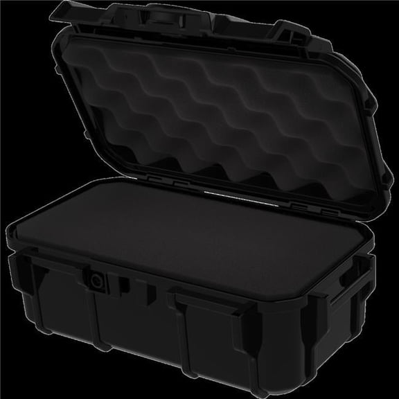 9.5 x 5.8 x 3.8 in. Protective Micro Case with Foam, Black