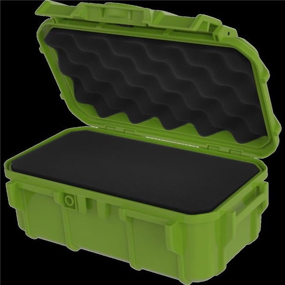 9.5 x 5.8 x 3.8 in. Protective Micro Case with Foam, Green