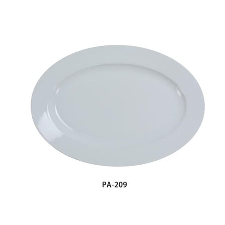 9.5 x 6.75 in. Porcelain Platter, Super White - Pack of 24