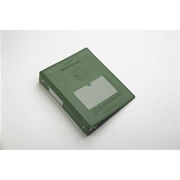 9.50 x 6.38 in. U.S. Army Equipment Log Book Green