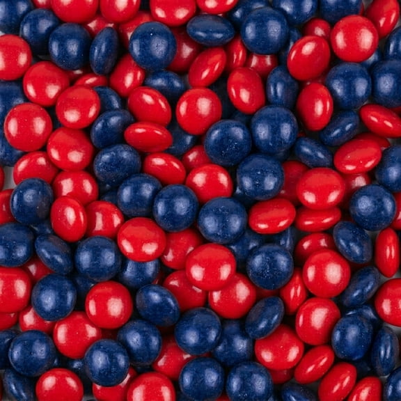 9,540ct Blue & Red Coated Chocolate Gems for Birthdays, Weddings, Candy Buffets and More - 22.5lb