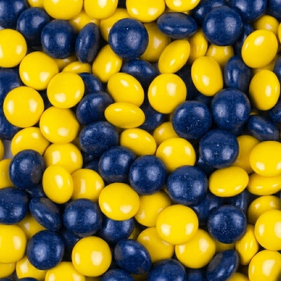 9,540ct Blue & Yellow Coated Chocolate Gems for Birthdays, Weddings, Candy Buffets and More - 22.5lb