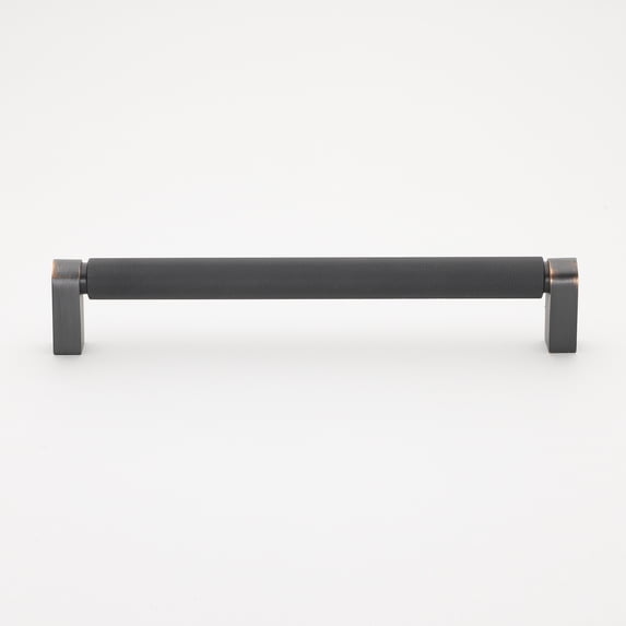 9.56 in. Center Solid Knurled Bar Pull, Oil Rubbed Bronze, 25 pack