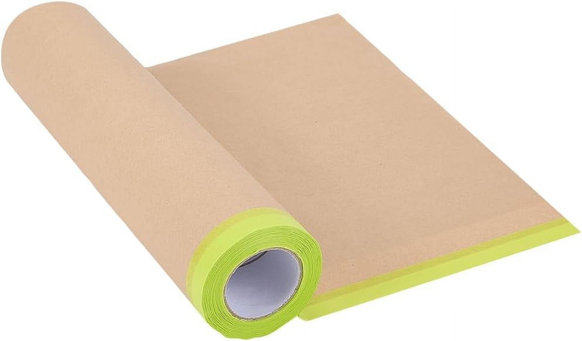 Paper Paciner 9.5In x 50 Feet Taped Masking Paper Painter Tape Paper Waterproof ...
