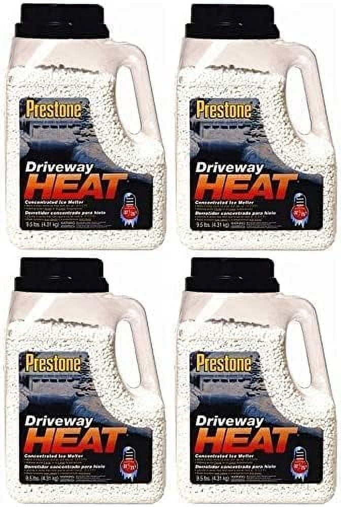 9.5J-Heat Prestone Driveway Heat Concentrated Ice Melter, 9.5-Pound (Four Pack)