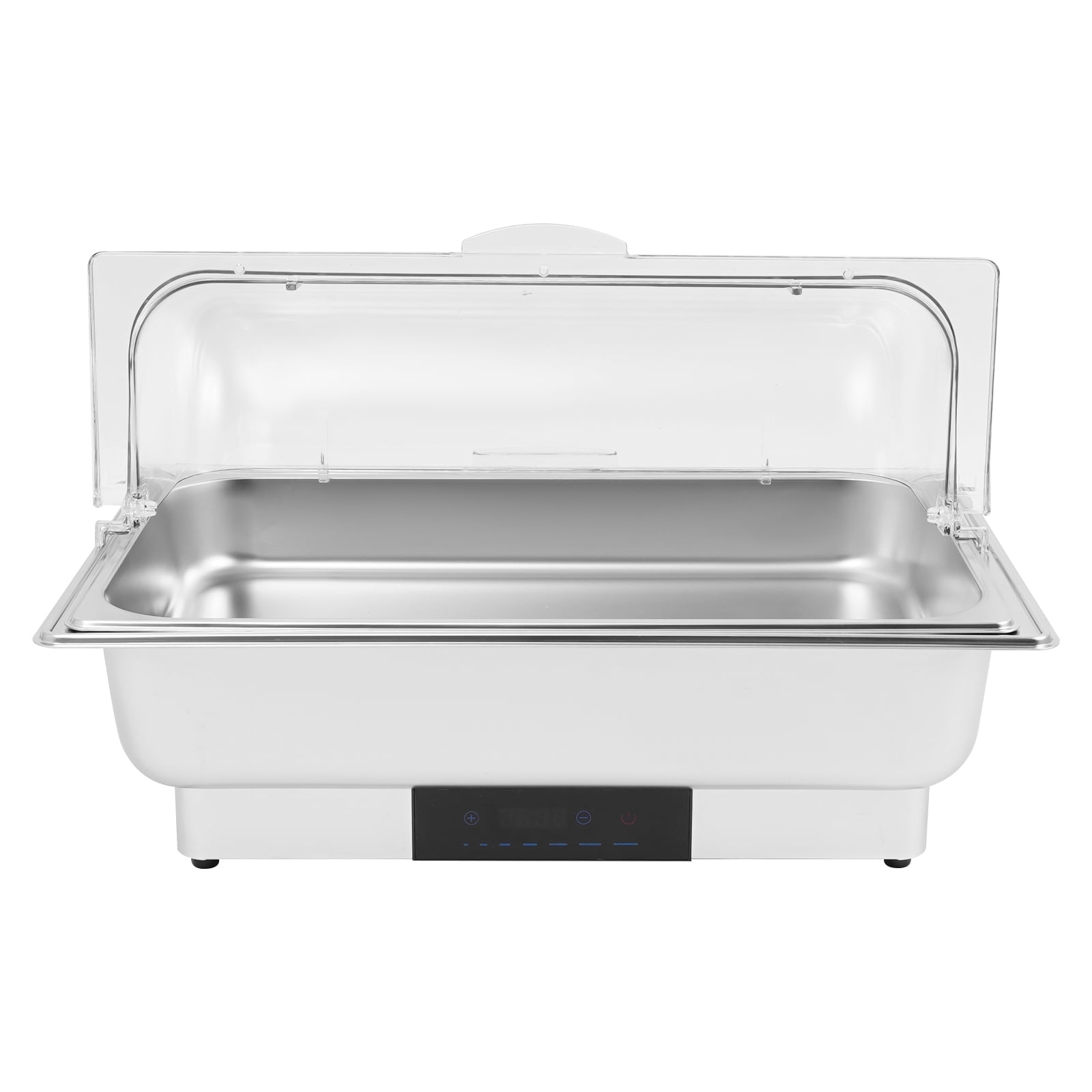 9.5Qt Stainless Steel Electric Buffet Warmer - 600W Touch Control Food Warmer with LED Display, 35-194F Adjustable