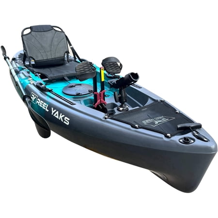 9.5ft Raptor Modular Fin Drive Pedal Fishing Kayak | 380lbs Capacity | 2 Piece