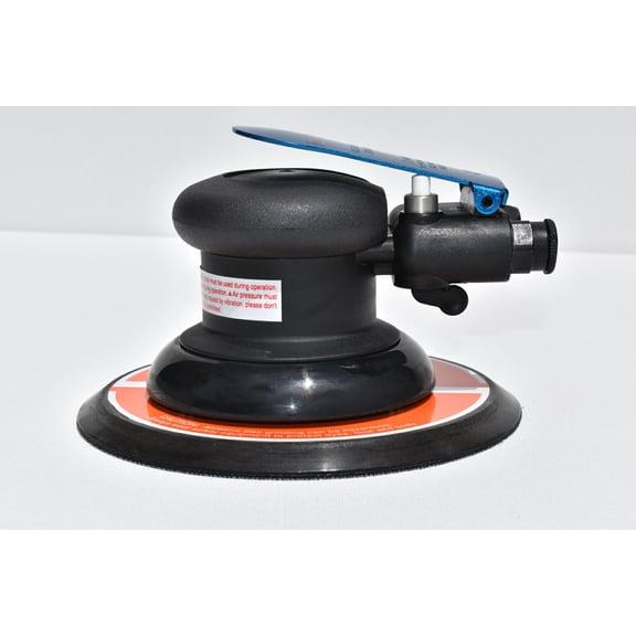 9.5mm NON VACUUM PN SANDER AS38NV WITH 6" PSA  STICK-ON PAD INSTALLED