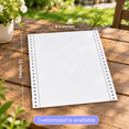 9.5x11 Inch Continuous Feed Fanfold Computer Paper, 1 Part, 1000 Count ...