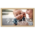 thumbnail image 1 of 9.5x13.5 Natural Wood Picture Frame - UV Acrylic, Foam Board Backing, Hanging Hardware, 1 of 9