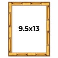 thumbnail image 1 of 9.5x13 Frame Gold Bamboo Solid Wood Picture Frame | 1 Inch Moulding Width | Interior Frame Depth, 1 of 8