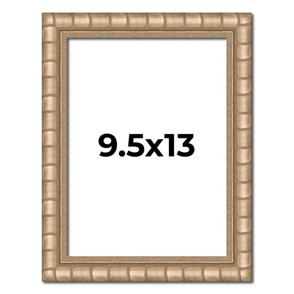 9.5x13 Frame Silver Real Wood Picture Frame Width 1.5 inches | Interior Frame Depth 0.5 inches |