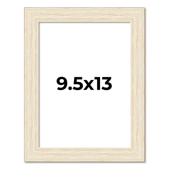 9.5x13 Frame White Real Wood Picture Frame Width 1.5 inches | Interior Frame Depth 0.5 inches |