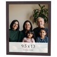 thumbnail image 1 of 9.5x13 Rustic Brown Real Wood Picture Frame Width 0.75 inches | Interior Frame Depth 0.5 inches |, 1 of 8