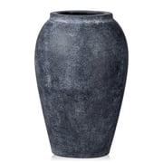 9.6" Handmade Terracotta Vase Rustic Ceramic Vase with Matte Finish for Office Caf  Home Decor