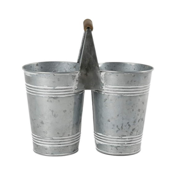 9.6" Mini Galvanized Double Bucket by Ashland®