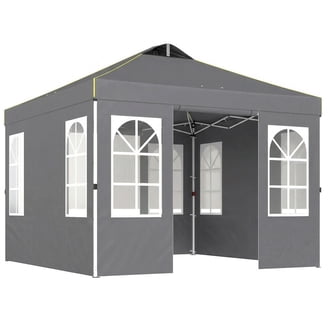 Coleman Sun Shelter 10x10 Canopy with Sunwall UV Protection Gray