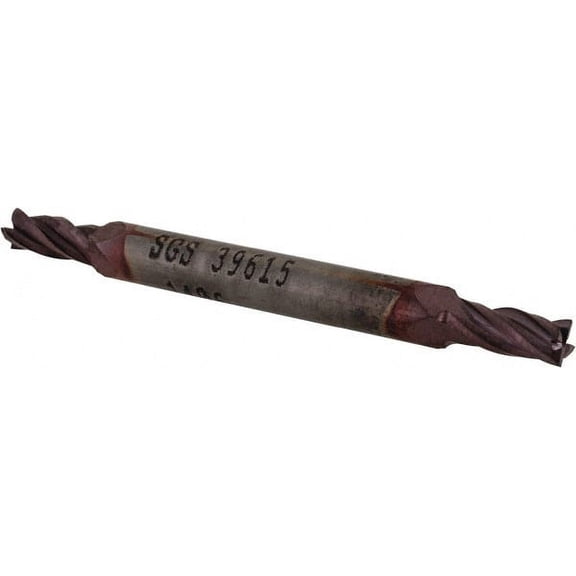 9/64", 5/16" LOC, 3/16" Shank Diam, 2" OAL, 4 Flute, Solid Carbide Square End Mill