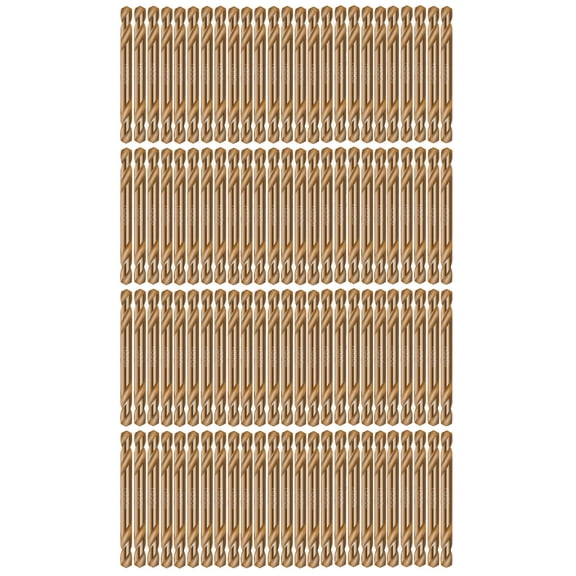 9/64" Inch Double End Cobalt Drill Bit M35 Stubby Body for Steel Metal-100Pcs