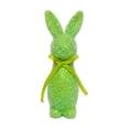 thumbnail image 1 of 9.64Inch Easter Glitter Foam Bunny Figurine with Ribbon Bow, Table Centerpiece for Spring Party Easter Supplies, 1 of 3