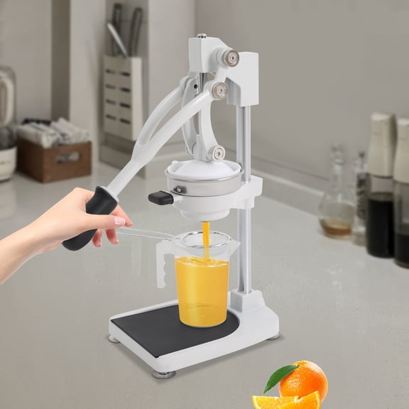 Premium 304 Stainless Steel Manual Juicer, Dual-Press Head, Efficient & Easy to Clean