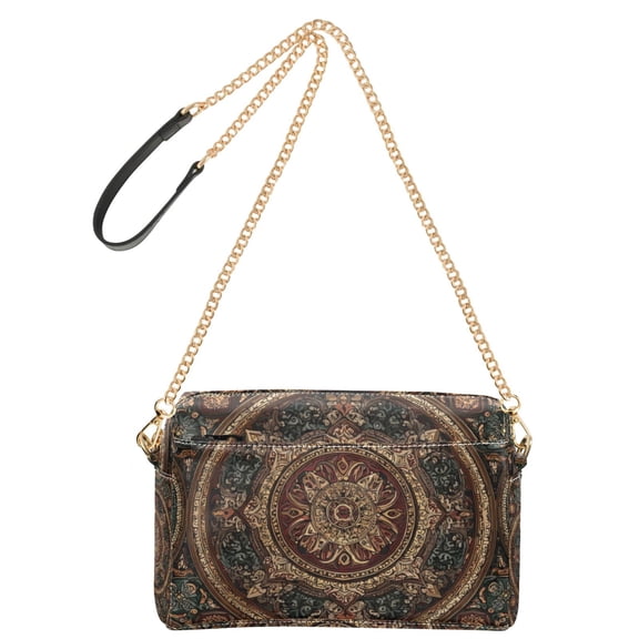 9.65'x3.35'x6.3' Women's Crossbody Bag With All-Over Print Multiple Pockets A Decorative Pattern