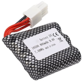 9.6V RC Vehicle Rechargeable Battery Pack 800mAh High Rate Lithium Battery for S911 S912 Remote Control Truck (3.15 in / 8 cm x 3.15 in / 8 cm)