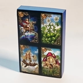 9*6cm 36 Pcs Lenormand Cards Printed on 350GSM Double-embossed Cardstock Gilded Reverie Lenormand Deck