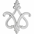 thumbnail image 1 of 9 7/8"W x 11 7/8"H x 1 7/8"P Fleur de Lis Onlay, 1 of 4