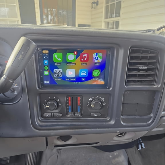 7" Android 13 Touch Screen Car Radio for Chevy for Silverado C/K 2003-2006 2G+32G Wireless CarPlay Android Auto GPS Navigation AHD Backup Camera Microphone