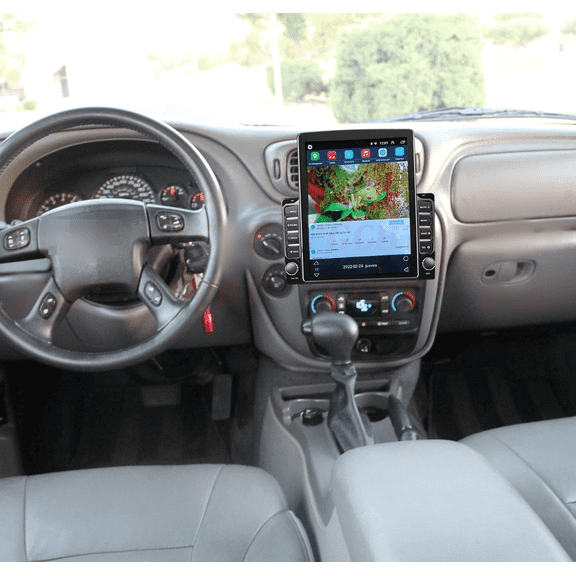 9.7" Android 15 Car Stereo Fit For Chevrolet Trailblazer 2002-2009​ - 4GB+64GB GPS Nav Head Unit, with Wireless CarPlay & Android Auto, WiFi Bluetooth RDS DSP, Steering Wheel Control