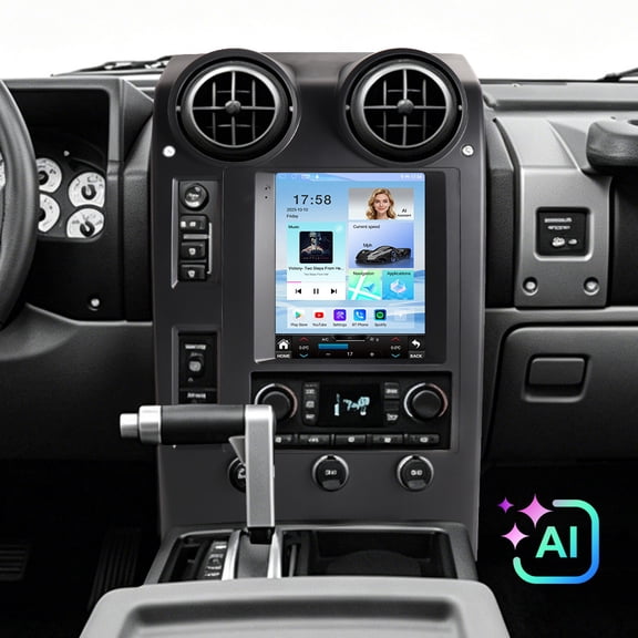 9.7" CarPlay Car Radio 8 Core 4+64GB Car Stereo for Hummer H2 2002-2007 with GPS Navi/Wi-Fi/BT 5.4/AI Assistant/Backup Camera
