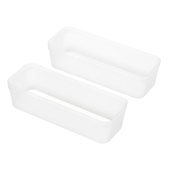 9.7" Clear Drawer Organizer Set by Simply Tidy Plastic Storage Trays for Craft Supplies - Tools & Office Drawers - Lightweight & Stackable - 24 Pack