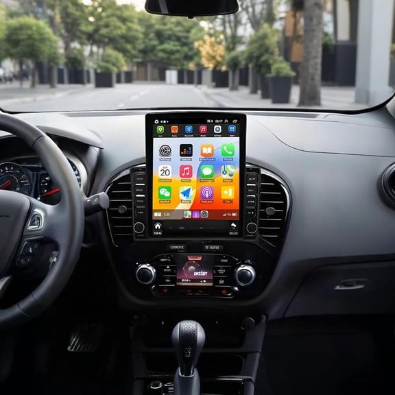 9.7 Inch Android 15 Car Stereo for Nissan Juke 2010-2014 | with Wireless CarPlay & Android Auto | Built-in GPS Navigation, AHD Backup Camera, Steering Wheel Control | 2GB+64GB, Bluetooth & Mic