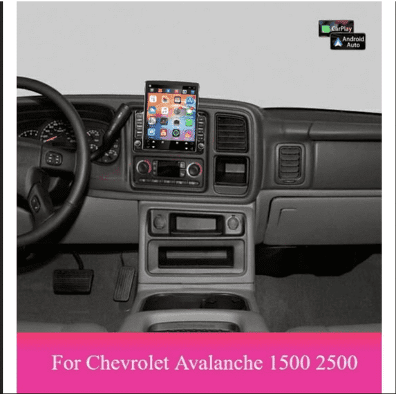 9.7 Inch Android 15 GPS Car Stereo - Fit For Chevrolet Avalanche 1500 2500, 4GB+64GB, with Apple CarPlay/Android Auto, WiFi Bluetooth RDS DSP Steering Wheel Control