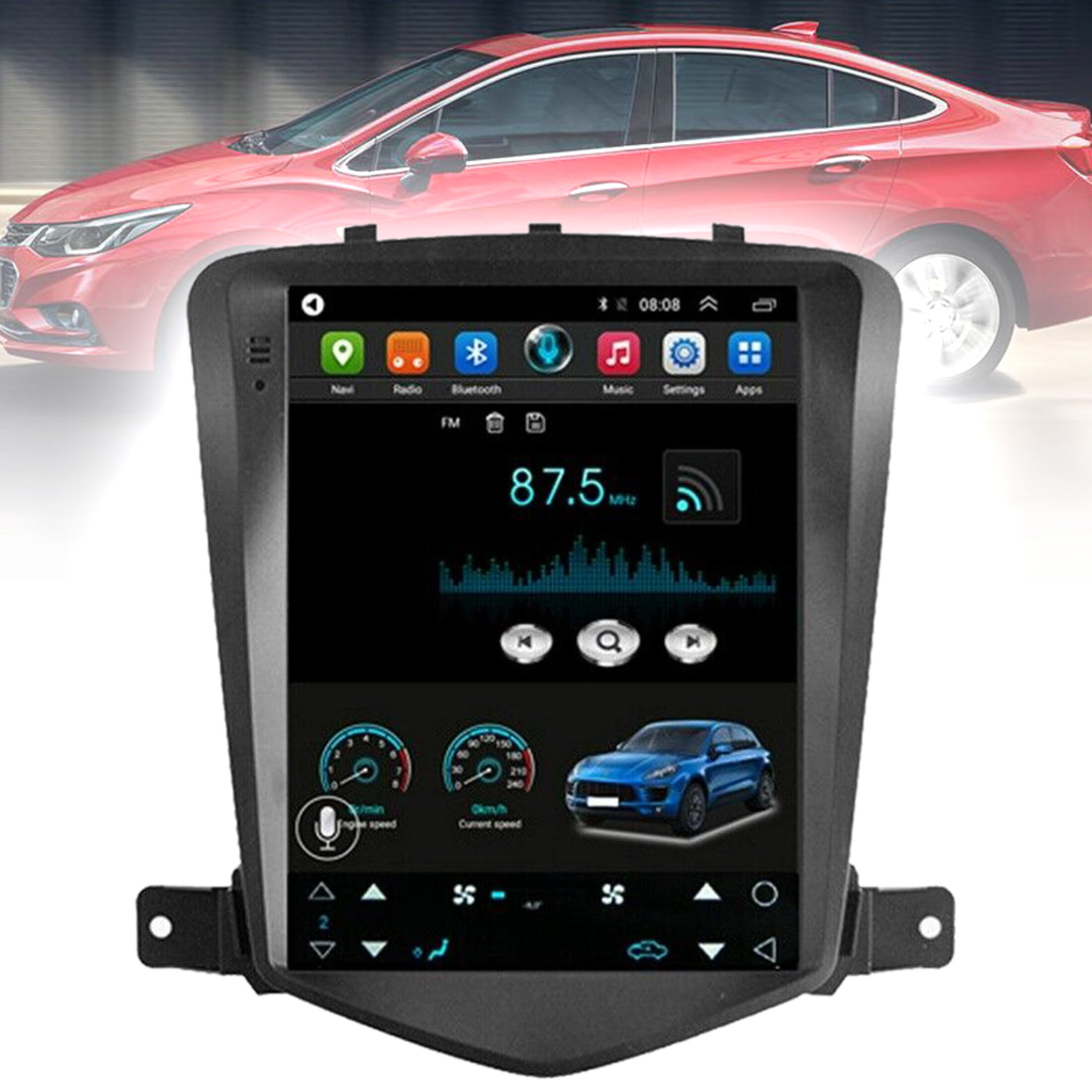 9.7 Inch for Chevy Cruze 2009-2015 2 32G Android 12 Car Stereo Radio GPS Navi Carplay WIFI Carplay BT